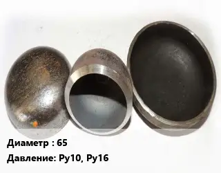 Заглушка стальная резьбовая 65 Ру10, Ру16